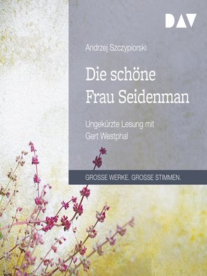 cover image of Die schöne Frau Seidenman